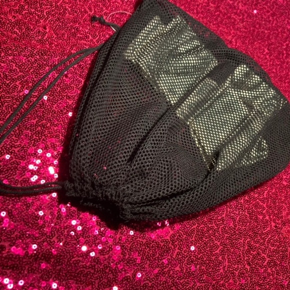 Mesh Fishnet Money Bag Wristlet Wallet See Through Purse Rave Dancewear goth emo - Picture 8 of 17